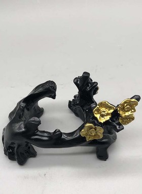 树脂桃花爱心支架底座水晶球托球架底座矿标摆件