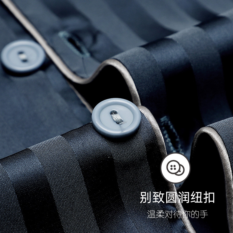 夏季冰丝短袖短裤男士仿真丝绸睡衣 邦朵睡衣/家居服套装