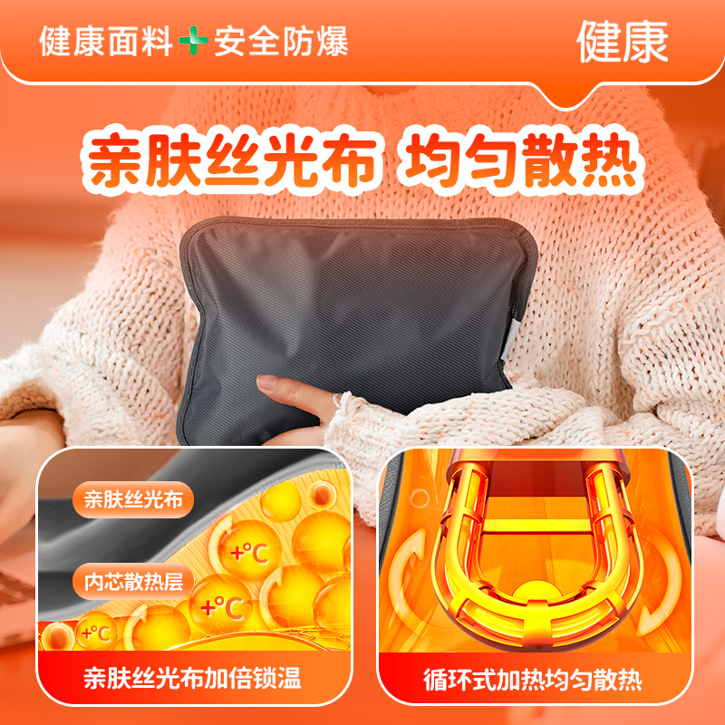 南极人热水袋注水充电式暖水袋防爆学生可爱热宝宝电暖手宝暖肚子