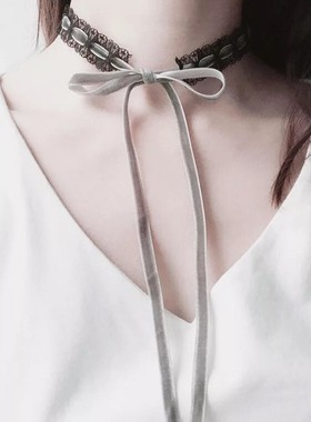 项圈镂空蕾丝无扣日韩风锁骨链