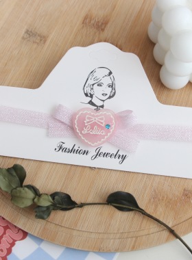 超仙粉色蕾丝choker少女蝴蝶结锁骨项链短款花朵颈链刺绣颈带项圈