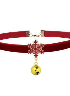 全新1#酒红雪花铃铛线上专享合金