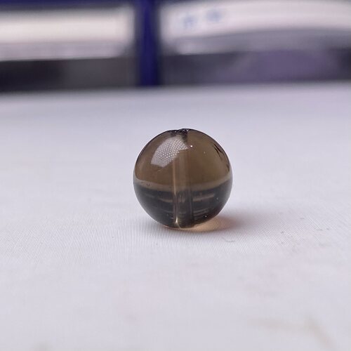 天然茶水晶散珠烟晶圆珠子DIY手工串珠手链项链饰品配件材料6-16m - 图1