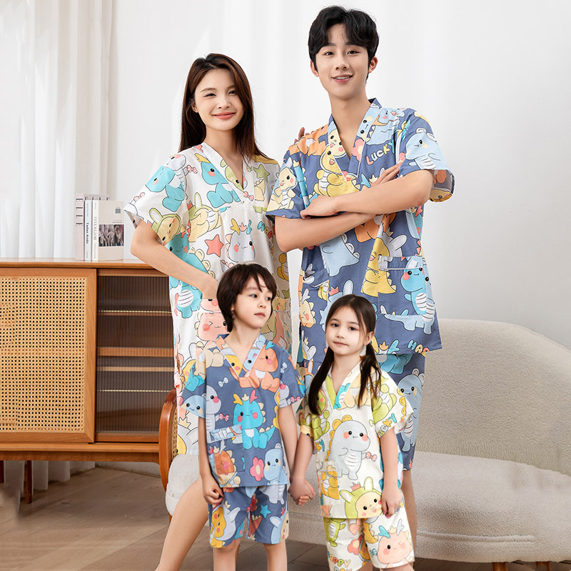 儿童汗蒸服女100%纯棉宝宝浴服2025新款男女童小孩亲子装洗浴中心,淘宝优惠券,粉丝福利购,淘宝优惠卷