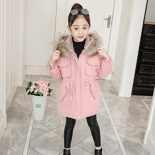 服装裁剪纸样女童外套冬装棉服衣服图纸派克服童装棉衣样板纸样图 - 图2