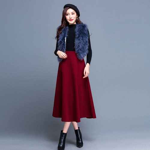 女高腰半身裙纸样A字大摆裙中长款春夏秋冬服装裁剪图纸 衣服样板 - 图2
