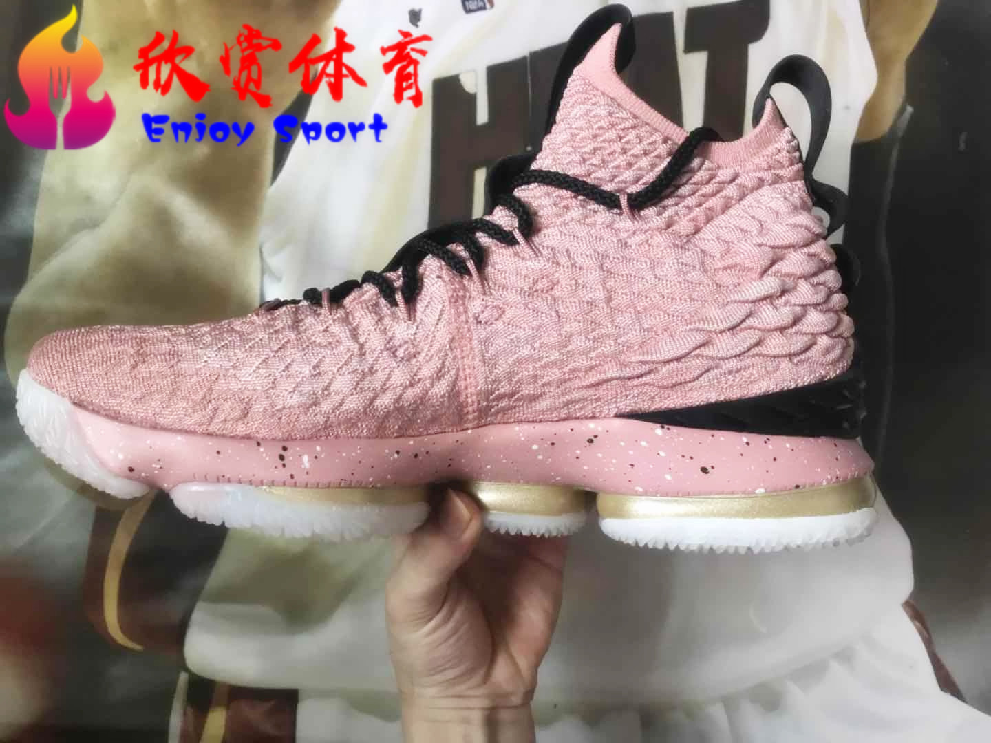 Nike LBJ15 全明星 好莱坞 玫瑰金粉 男女  AA3857-600 943762 - 图1