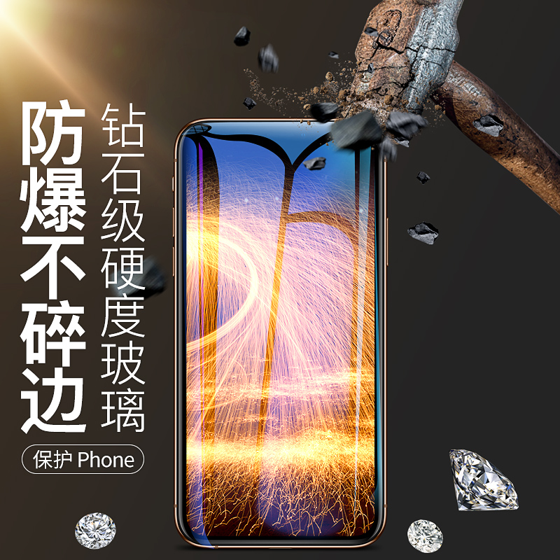 适用苹果14防窥钢化膜13iPhone12防窥膜15pro全屏覆盖Plus防偷看14Promax防偷窥XsMax/7/8plus手机膜XR11窥屏 - 图2