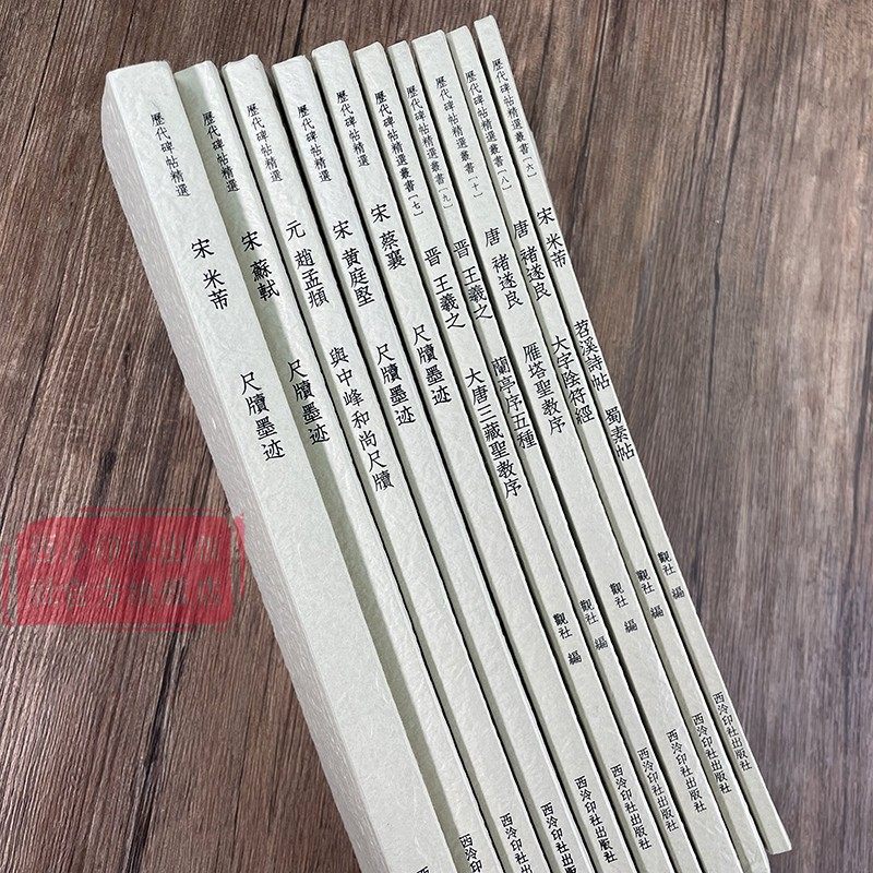 历代碑帖精选丛书全10册 收录书法史代表性名家苏轼米芾赵孟頫黄庭坚王羲之书法作品赏析 行书行草楷书毛笔书法临摹范本简体旁注