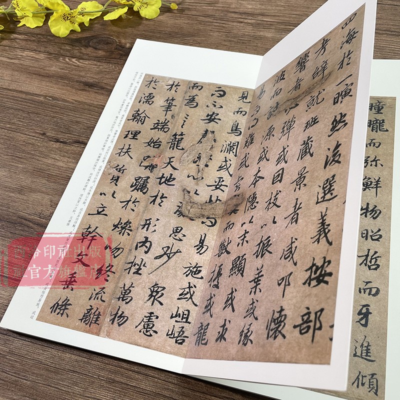 唐-陆柬之文赋 历代碑帖精选丛书十六 收录书法历史代表性名家陆柬之行书书法作品收藏赏析 毛笔书法临摹范本附简体旁注 西泠印社 - 图3