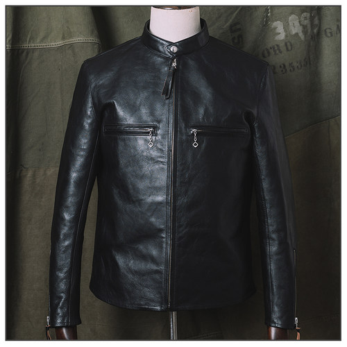 HDK(海觉）23款重制版 J-100 horse hide茶芯马皮皮衣 - 图1