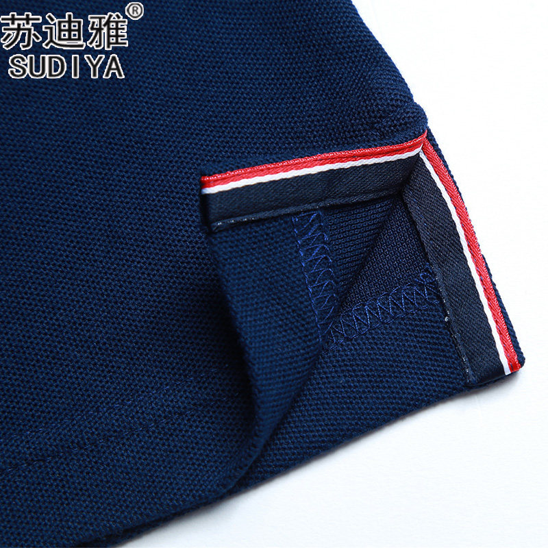 高档商务polo衫长袖翻领高端文化衫 苏迪雅T恤