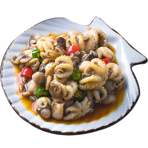 青岛吧唧小厨迷你小八爪鱼海鲜熟食即食麻辣大爆头章鱼罐头罐装 - 图3