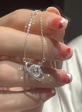 银神925银925银十字链女闪亮