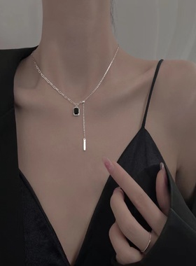 银神925银925银十字链女闪亮