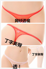 Пользовательские шорты 9天发货，下单订做【网纱透视弹力 三角内裤赛高少女低腰丁字夹臀