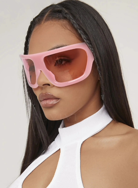 护目方形欧美男女大框太阳镜