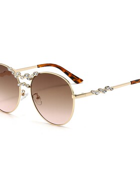 欧美跨境镶钻防紫外线太阳镜