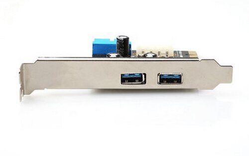 DIEWU台式机主板USB3.0扩展卡20pin前置接口 PCI-e转USB3.0扩展卡 - 图2