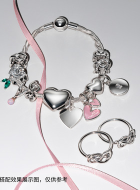 [新品]Pandora潘多拉真爱诺言手链套装心形钥匙个性纪念礼物女