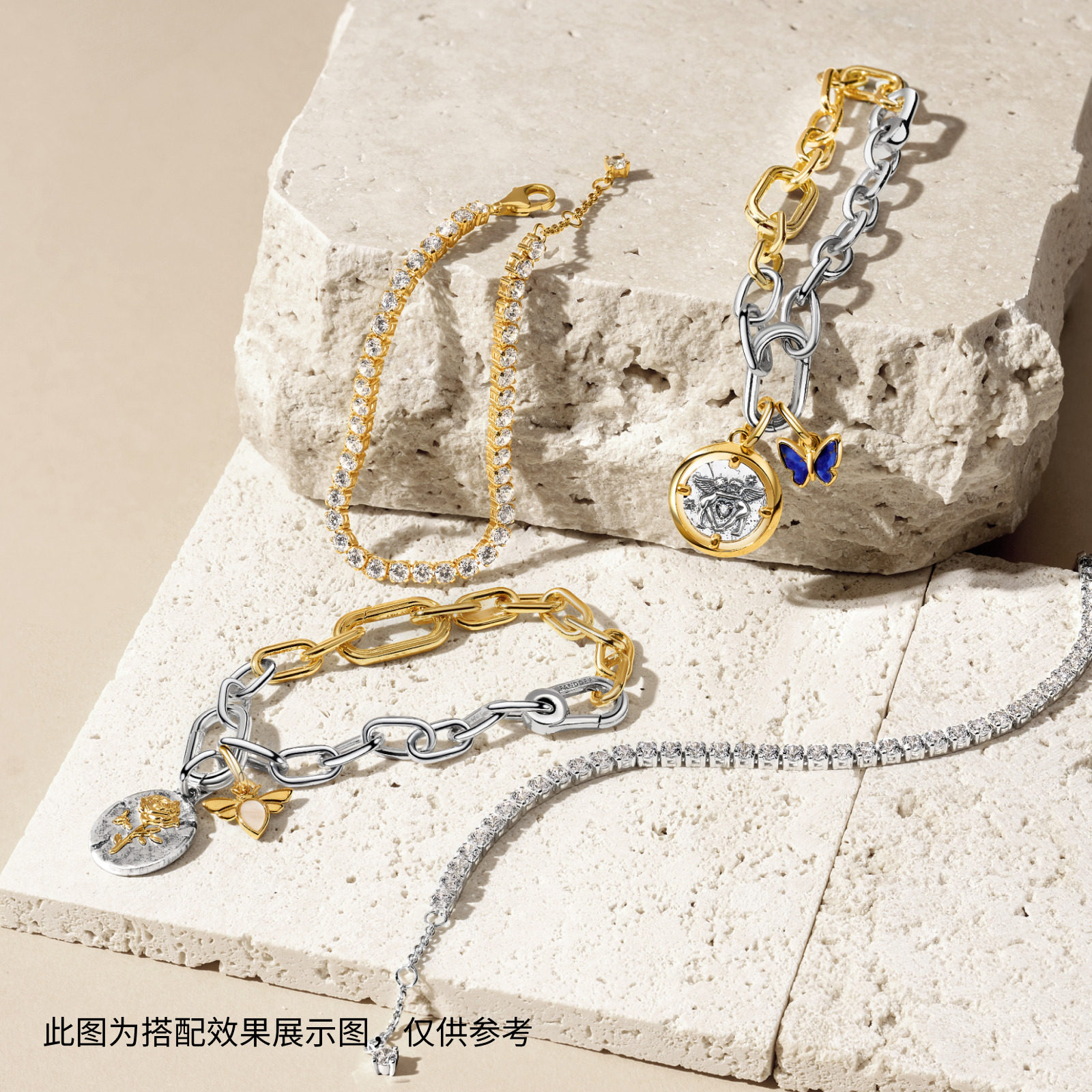 Pandora潘多拉守护系列期待爱手链套装玫瑰手链美好寓意古币,淘宝优惠券,粉丝福利购,淘宝优惠卷