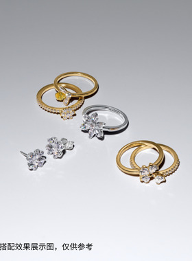 [新品]Pandora潘多拉蜜蜂戒指亮黄色镶嵌时尚潮流可叠戴春夏