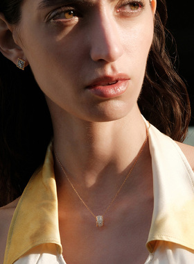 sanswood森吾《末路狂花》蕾丝转运跑环项链女复古镂空分色锁骨链