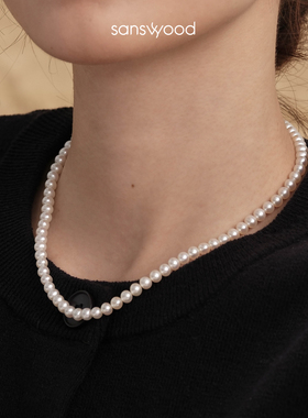【森吾】天然淡水无核珍珠项链