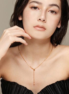 森吾两用设计莫桑钻项链