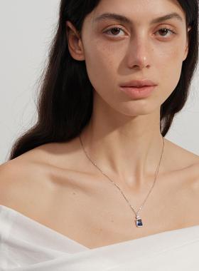 森吾渐变碧玺香水瓶项链