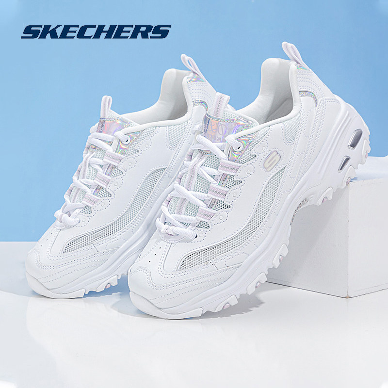 斯凯奇官方旗舰店女鞋冬季新款镭射透气老爹鞋小白鞋熊猫鞋休闲鞋,淘宝优惠券,粉丝福利购,淘宝优惠卷