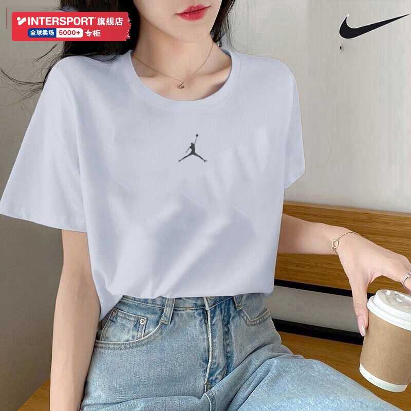Nike耐克JORDAN DRI-FIT速干上衣2024夏季男子圆领短袖T恤DH8922 - 图0