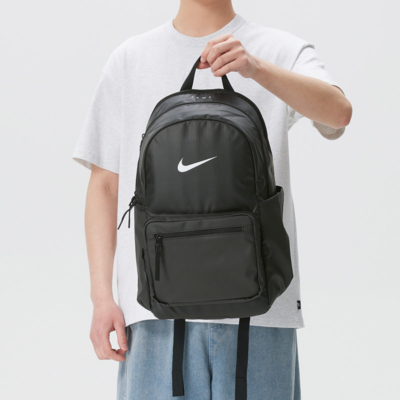 Inter丨NIKE Nike Backpack Men's and Women's Backpack 26 New Large Capacity Leisure Travel Sports Bag IH7955