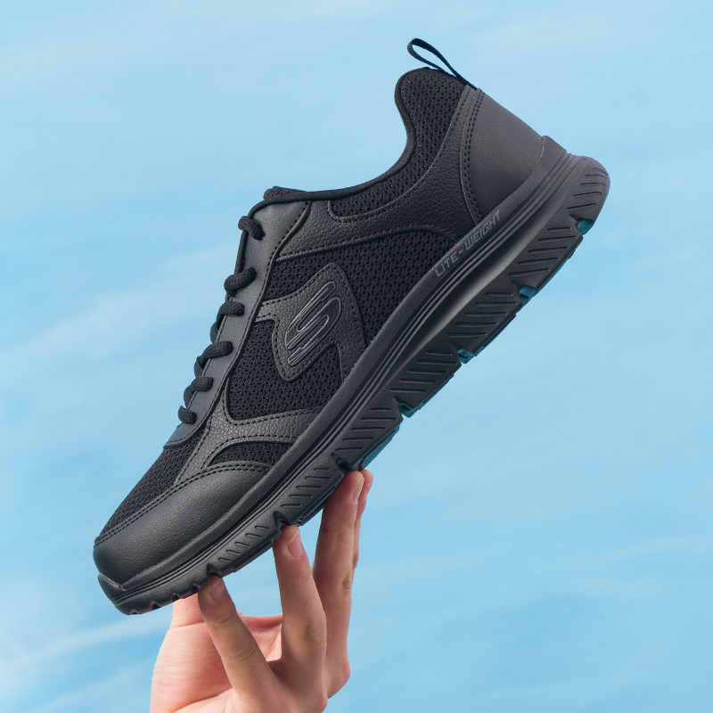 斯凯奇旗舰店男鞋冬季新款黑武士跑步鞋网面透气休闲鞋男士运动鞋,淘宝优惠券,粉丝福利购,淘宝优惠卷