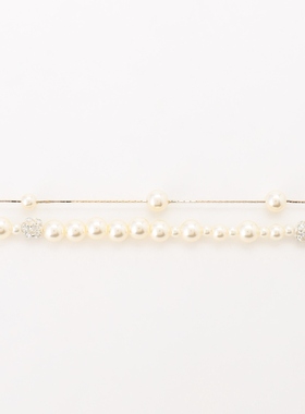 ANY SIS温柔精美搭配圆珠光泽吊坠项链女ONWARD