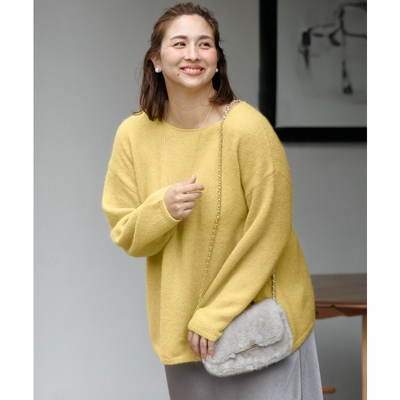 23区羊驼毛时尚简约适宜通勤针织衫女ONWARD秋冬新品