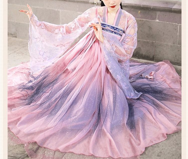 汉尚衣庄花神赋汉服女日常改良古装超仙春夏中国风学生汉元素超仙齐胸襦裙1