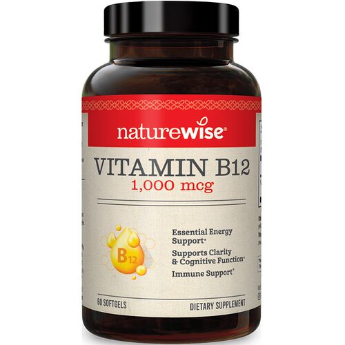 Naturewise美国进口维生素B12甲钴胺修复营养神经1000mcg非VB族 - 图0