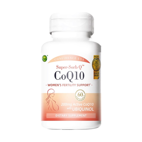 信心康乐辅酶q10还原型60粒美国进口备孕提高卵子质量软胶囊男女 - 图0