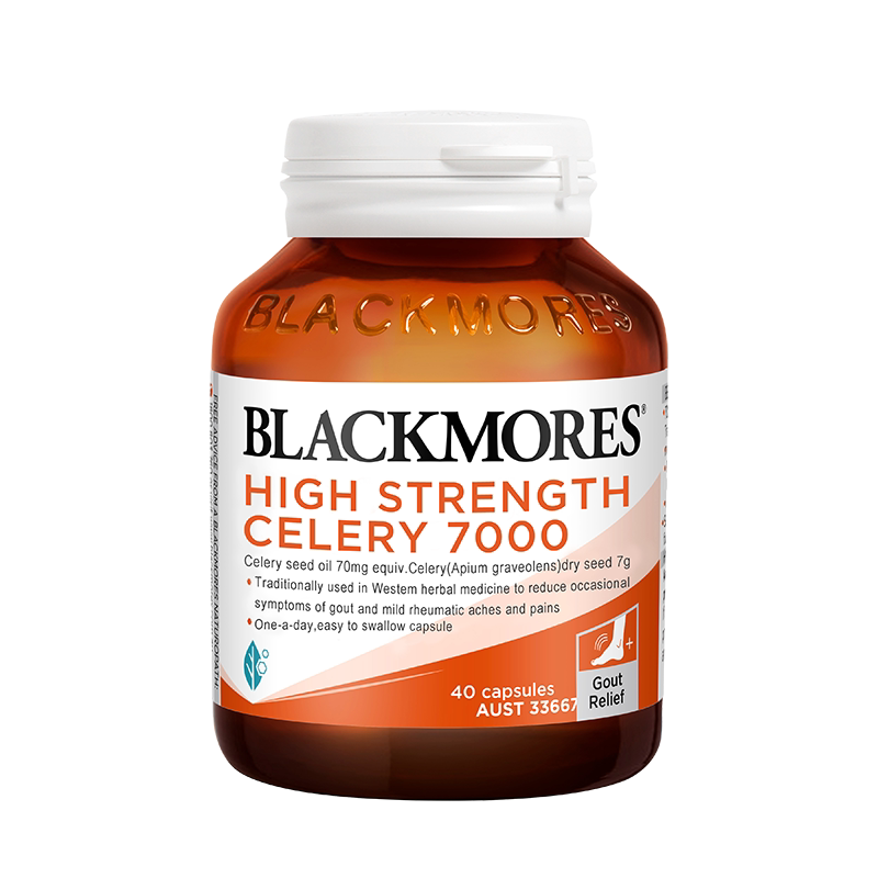 BLACKMORES澳佳宝芹菜籽尿酸7000  40片西芹籽呵护父母关节高浓度