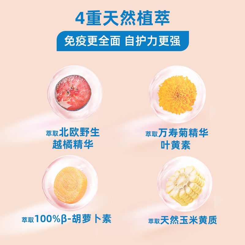 Ddrops儿童叶黄素软糖专利护眼婴儿宝宝蓝莓越橘保护视力维生素a