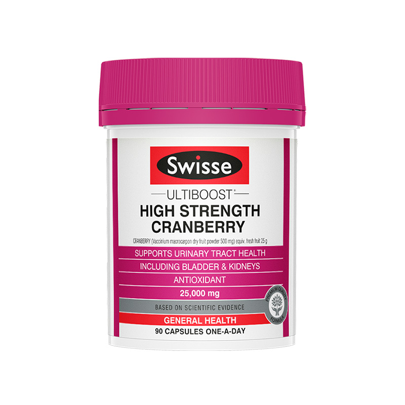 阿里健康大药房海外店Swisse 高浓度蔓越莓胶囊90粒/瓶 改善私处不适呵护泌尿系统健康0