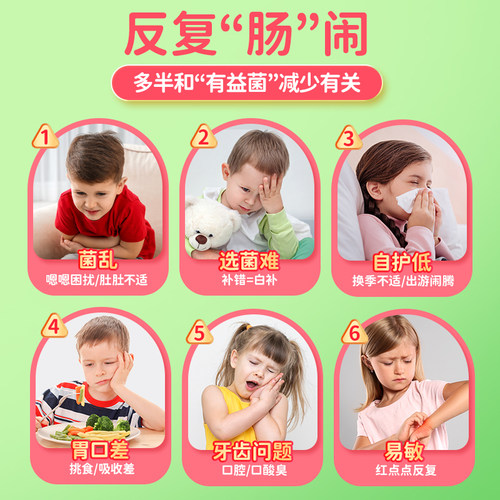 Culturelle康萃乐儿童益生菌3-12岁宝宝肠胃健康莓果味咀嚼片30片 - 图1