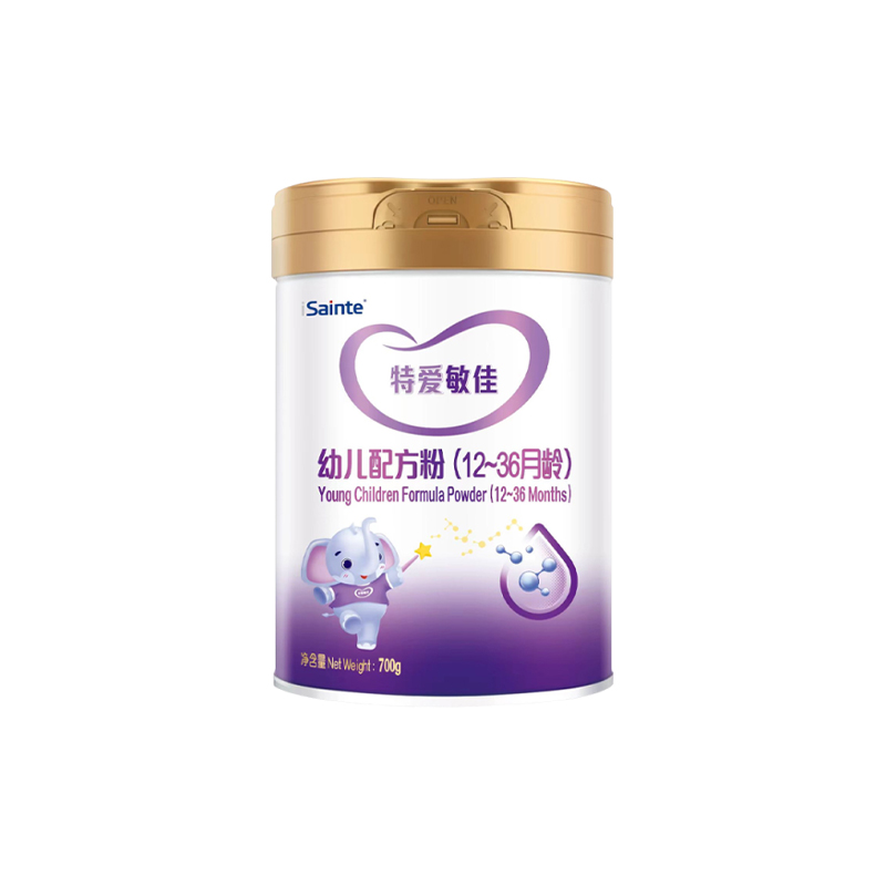 圣桐优博特爱敏佳适度奶粉部分水解配方过敏低乳糖奶粉3段700g/罐