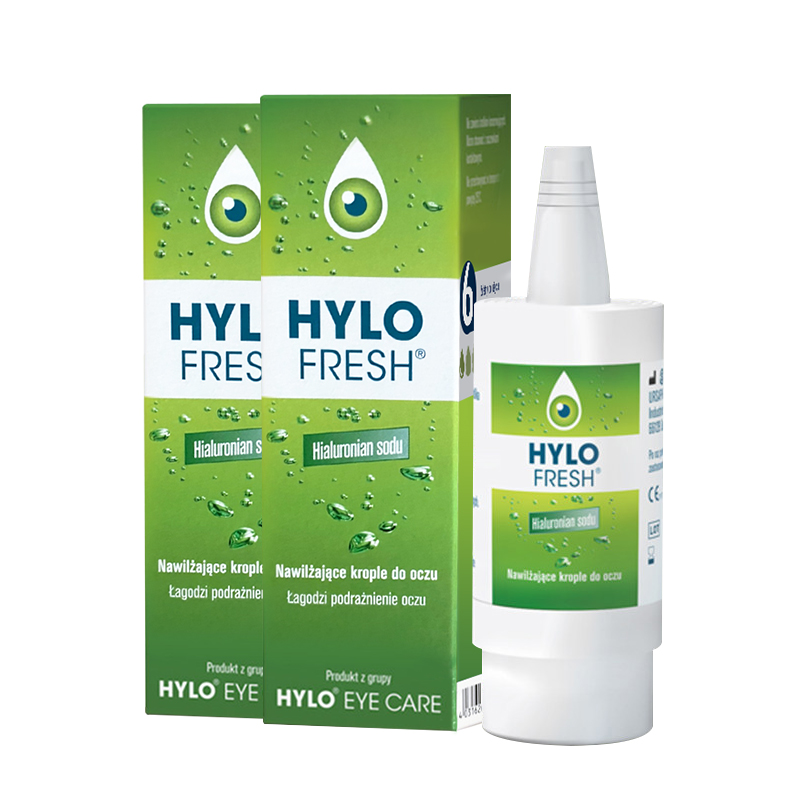 阿里健康大药房海外店德国海露HYLO FRESH玻璃酸钠滴眼液进口眼药水10ml缓解眼干双支装0