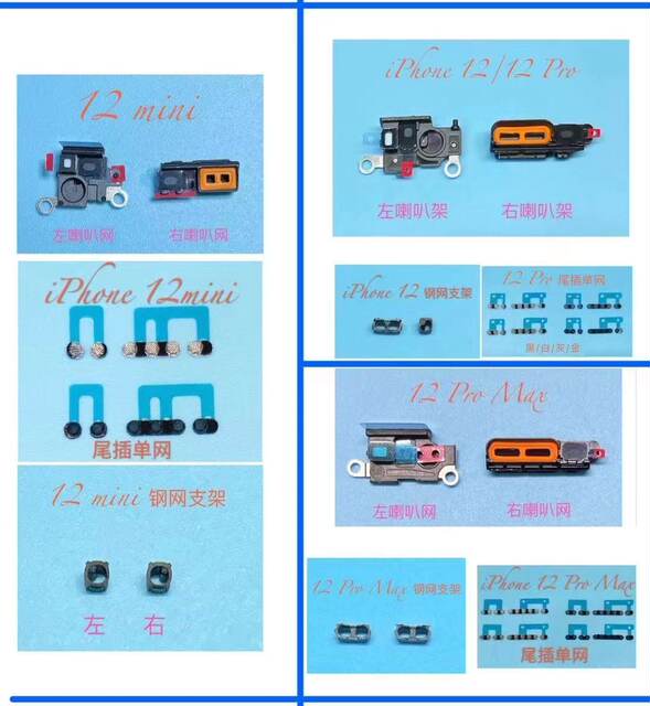 Complete set of dustproof net and speaker radio at the bottom for mobile phone