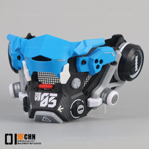 赛博朋克面罩科幻机械机甲机能风半脸防毒面具cos科技感面具道具 - 图3