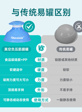 theratools肌肉放松筋膜罐吸力强