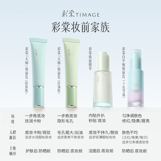 Caitang Makeup Primer Moisturizing Oil Control Invisible Pores and Fits