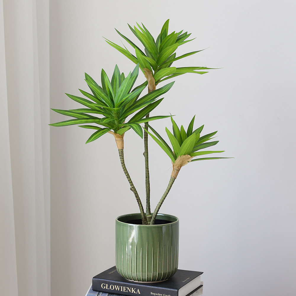 高品质3头百合竹仿真植物盆景仿真花仿真绿植假植物家居桌面摆件,淘宝优惠券,粉丝福利购,淘宝优惠卷